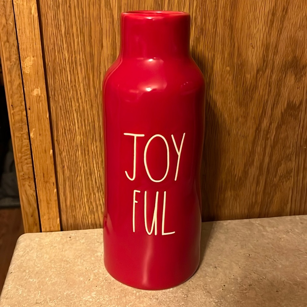 Rae Dunn Christmas Vase “JOYFUL”